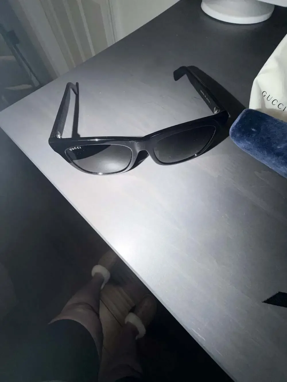 Gucci GG0057SKN Square Sunglasses in Black